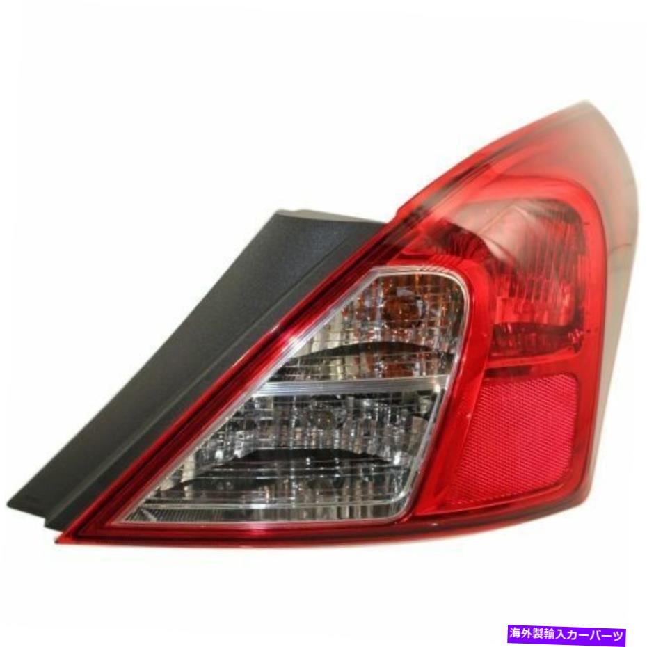 USテールライト 12-16、Capa旅客サイドテールライト、クリア、レッドレンズの場合 For Versa 12-16, CAPA Passenger Side Tail Light, Clear and Red Lens【並行輸入品】