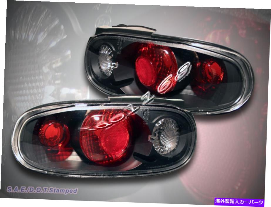 USテールライト 90-97 Mazda Miata MX-5ブラックテールライト91 92 93 94 95 96 90-97 Mazda Miata MX-5 BLACK Tail Lights 91 92 93 94 95 96 BRAND NEW【並行輸入品】