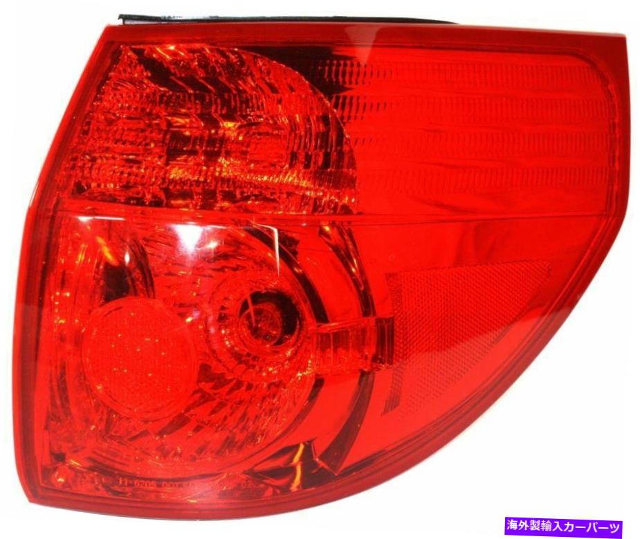 USテールライト 2006-2010 Toyota Sienna RHアウターのテールライト Tail Light for 2006-2010 Toyota Sienna RH Outer【並行輸入品】