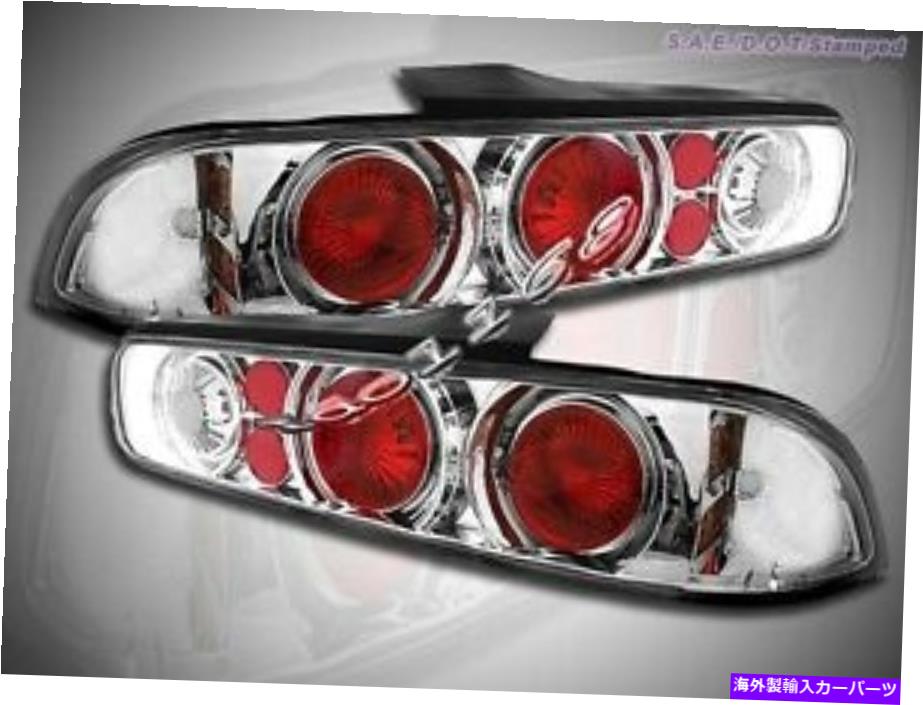 USテールライト 94-01 Acura Integra Haloテールライト2ドアクローム00 99 98 Fit For 94-01 Acura Integra Halo Tail Lights 2 Doors Chrome 00 99 98【並行輸入品】