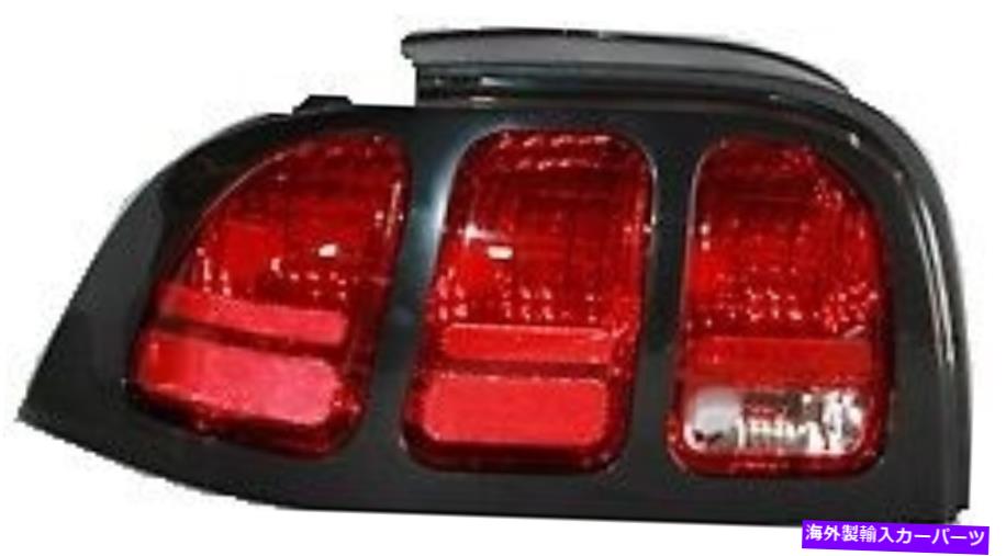 USテールライト 96 97 98フォードマスタングドライバーTaillight新しい黒塗装可能ベゼル 96 97 98 Ford Mustang Driver Taillight NEW Black Paintable Bezel【並行輸入品】