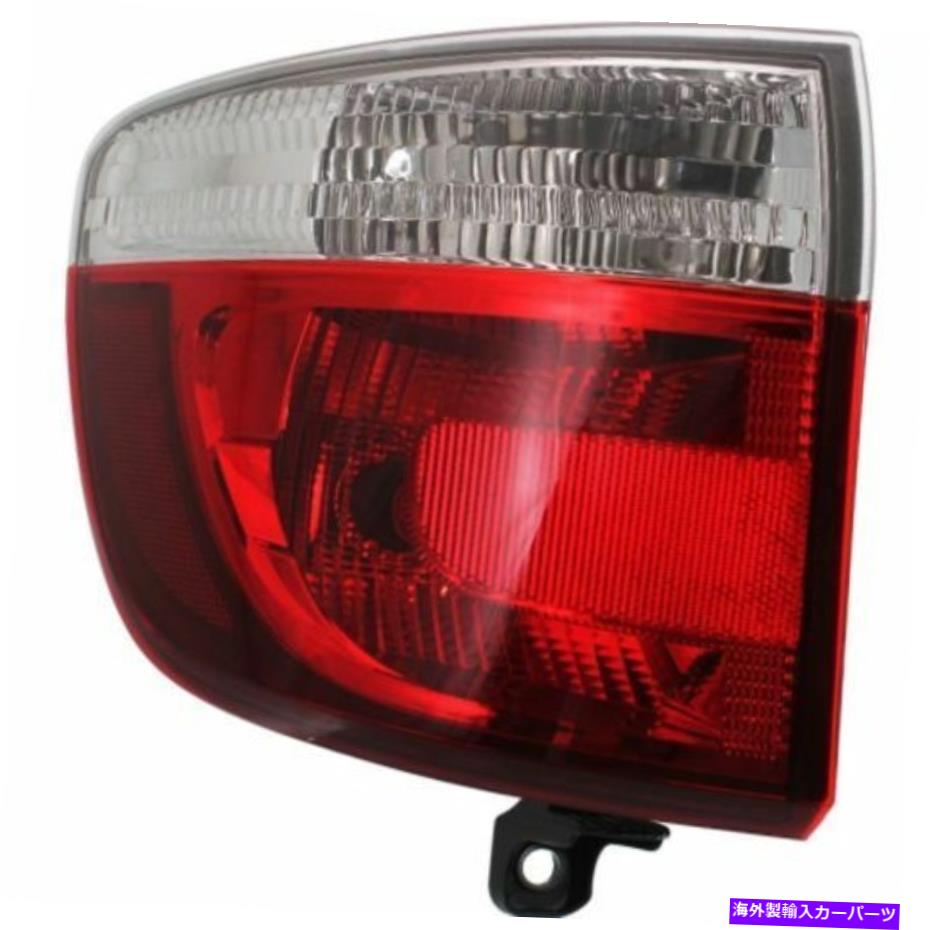 USテールライト Durango 11-13、運転者側、外側のテールライト、クリア、レンズ For Durango 11-13, Driver Side, Outer Tail Light, Clear and Red Lens【並行輸入品】