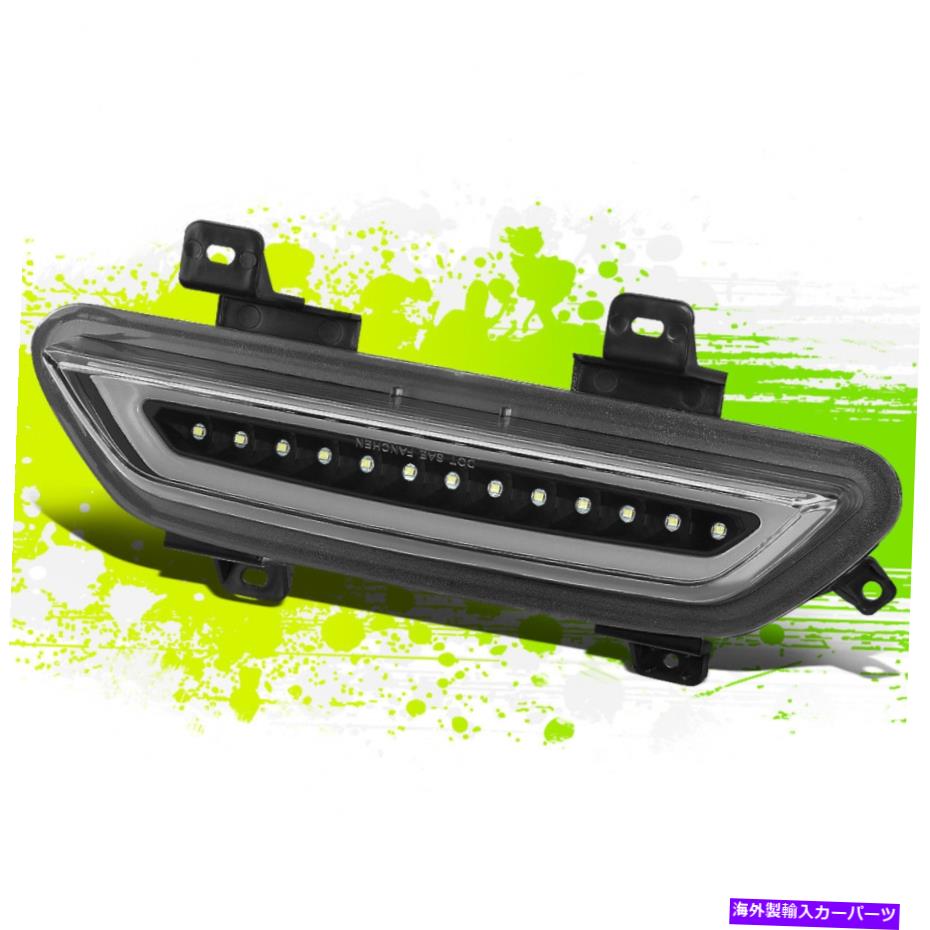 USテールライト フルLEDバーハイマウント3RDテールブレーキライト/フォードマスタング15-18ブラック Full LED Bar High-Mount 3rd Tail Brake Light/Lamp for Ford Mustang 15-18 Black【並行輸入品】