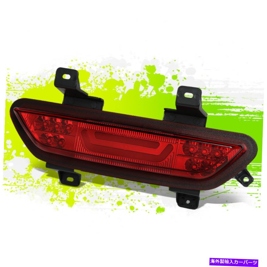 USテールライト 3D LEDバーハイマウント3RDテールブレーキライト/ランプのフォードマスタング15-18レッドレンズ 3D LED Bar High-Mount 3rd Tail Brake Light/Lamp for Ford Mustang 15-18 Red Lens【並行輸入品】