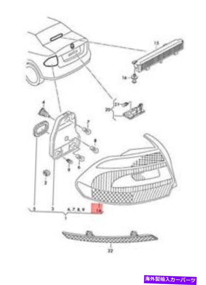 USテールライト 本物のテールライトリアランプは、6RF945111Dを残しました Genuine Tail Light Rear Lamp Left 6RF945111D【並行輸入品】