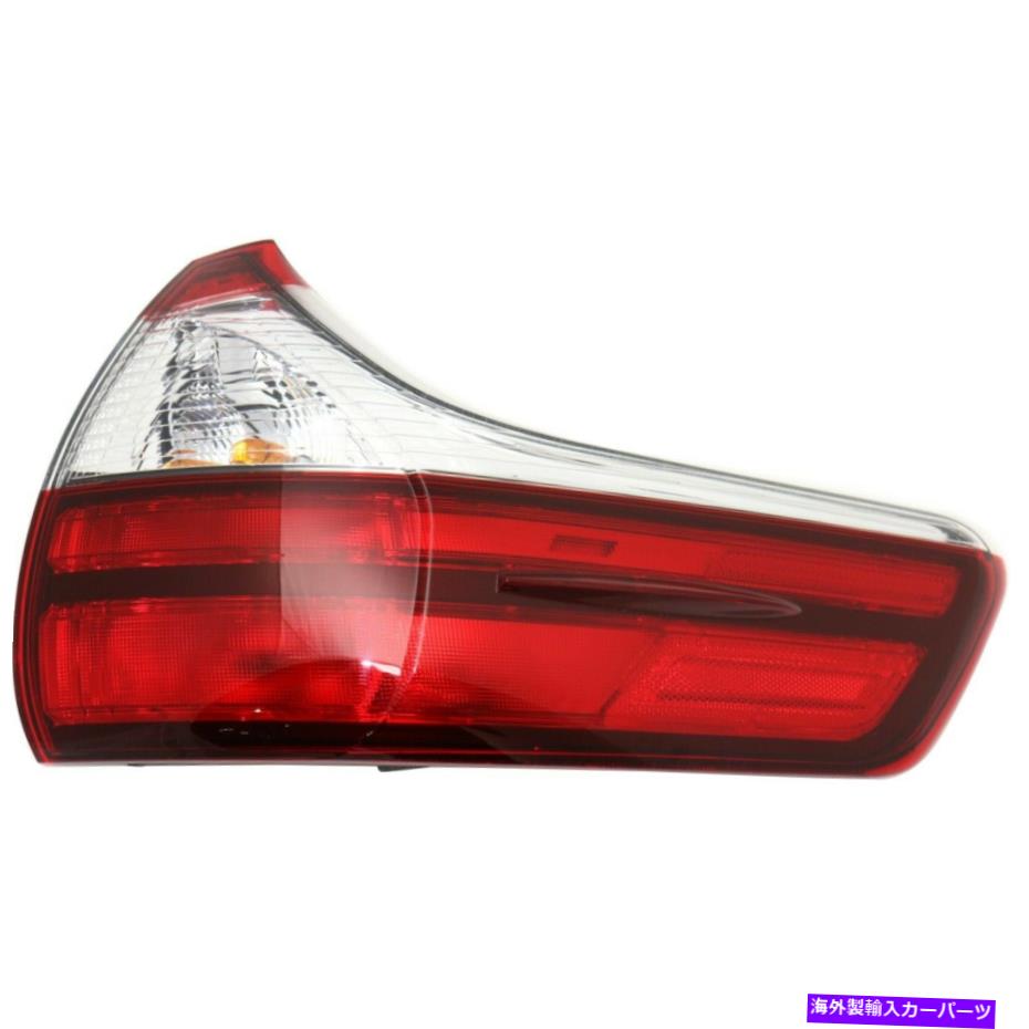 USテールライト 2015-2018トヨタシエナ旅客サイドのテールライト Tail Light For 2015-2018 Toyota Sienna Passenger Side Outer【並行輸入品】