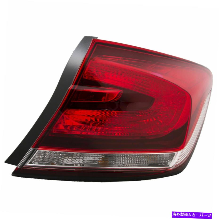 USテールライト アウターテールライト右助手席側アセンブリはホンダシビックセダン13-15フィット Outer Tail Light Right Passenger Side Assembly Fits Honda Civic Sedan 13-15【並行輸入品】