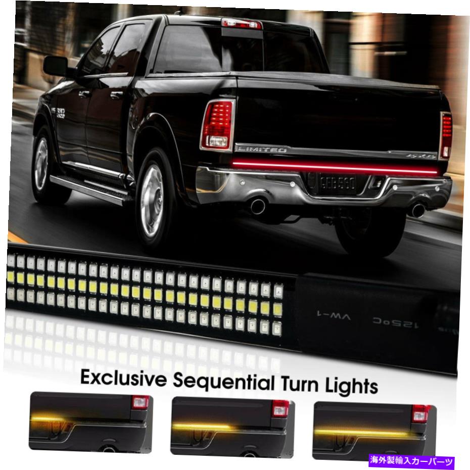 USテールライト 60 'トリプルLEDテールゲートバーシーケンシャルターンシグナル赤ピックアップリアブレーキライト 60'' TRIPLE LED Tailgate Bar Sequential Turn Signal Red Pickup Rear Brake Light【並行輸入品】