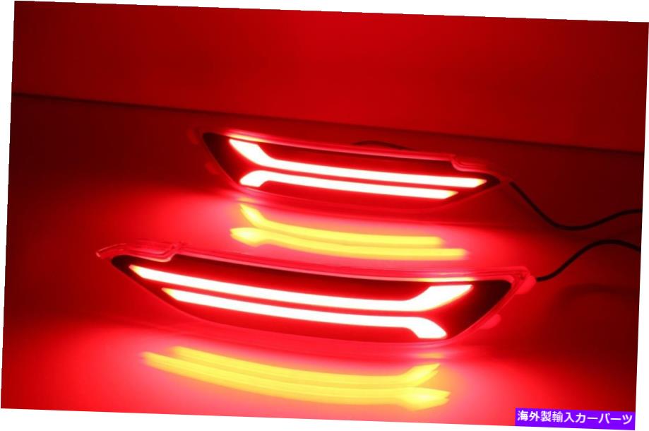 USテールライト Hyundai Tucson 2016-2018赤いLEDリアバンパーテールブレーキライトランプ For Hyundai Tucson 2016-2018 Red LED Rear Bumper Tail Brake Light Lamp【並行輸入品】