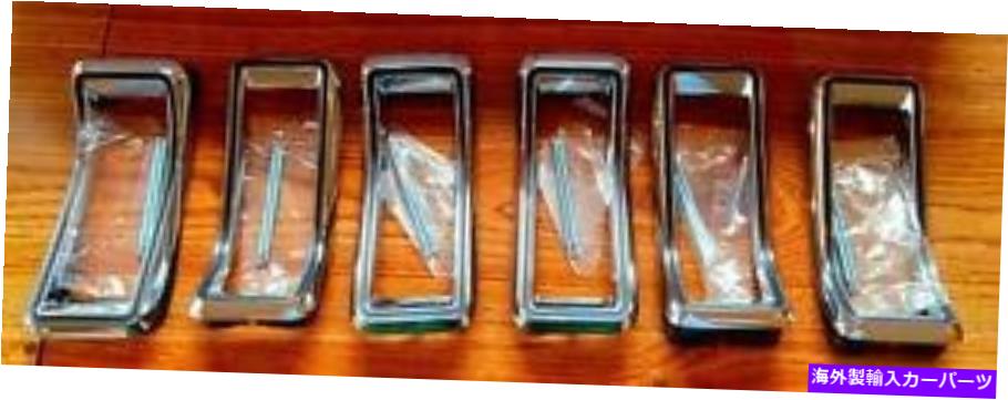 USテールライト 1968年のフォードマスタングテールライトベゼルキット新しい6つすべての車に必要な6 1968 Ford Mustang Tail Light Bezel Kit New All 6 Needed for One Car【並行輸入品】