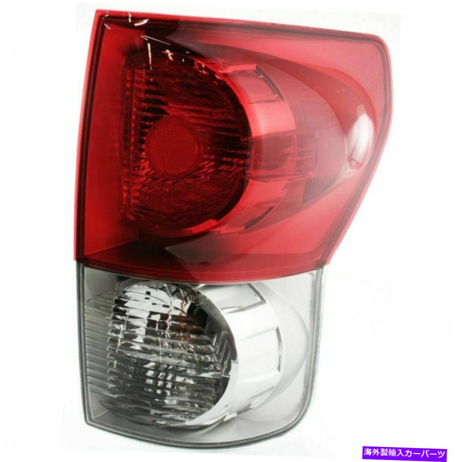USテールライト Tundra 07-09のための新しい助手席側テールライト、クリアとレッドレンズTO2801165 New Passenger Side Tail Light, Clear and Red Lens TO2801165 For Tundra 07-09【並行輸入品】
