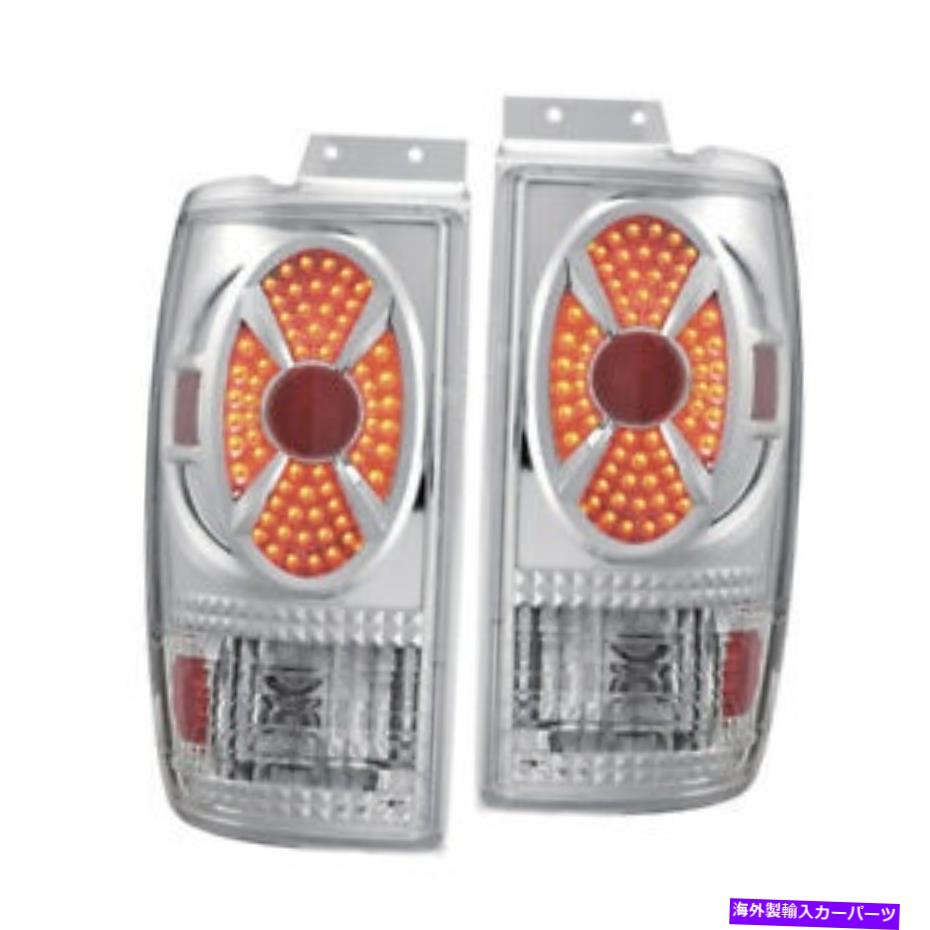 USテールライト 97-02フォードエクスペーディシッピングLEDはクロムテールライトを探します FITS 97-02 FORD EXPEDITION LED LOOK CHROME TAIL LIGHT【並行輸入品】