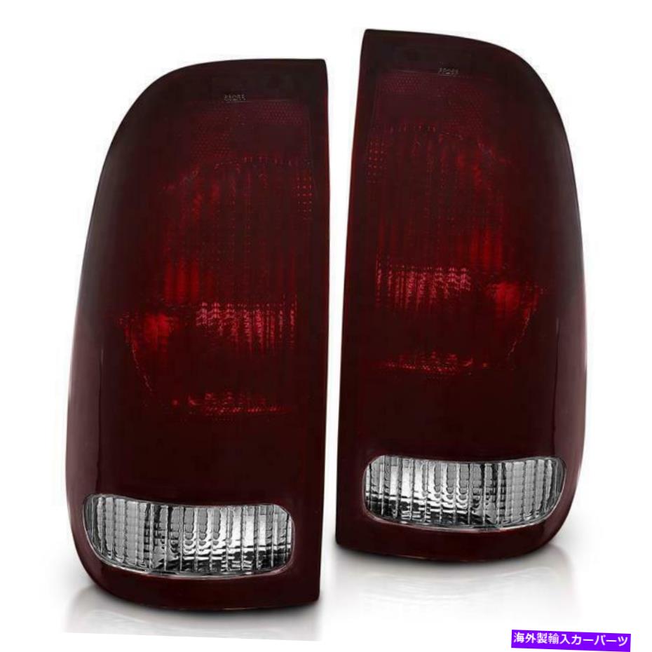 USテールライト CG TaillightsフォードFシリーズスタイルサイド97-03 T.Lダークレッドレンズセット CG TailLights Ford F-Series Style Side 97-03 T.L Dark Red Lens Set【並行輸入品】