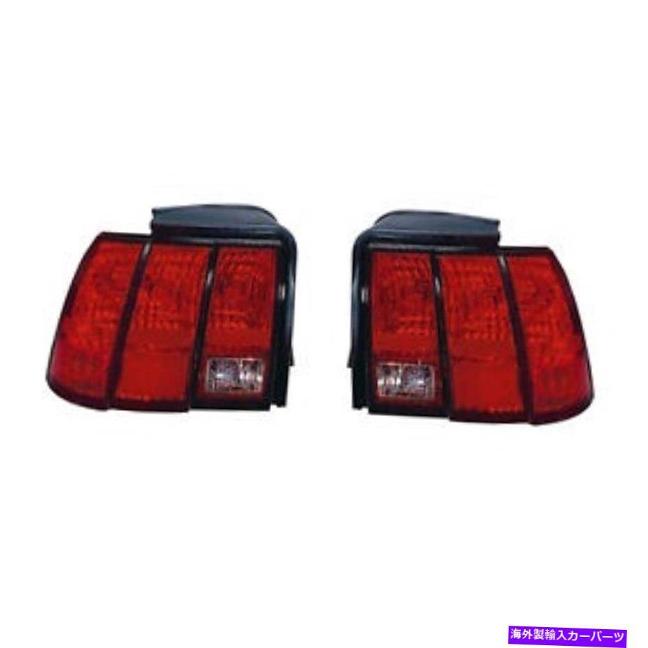 USテールライト テールライトの新しいペアはフォードマスタングGT 1999-2005 3R3Z-13404-AA NEW PAIR OF TAIL LIGHTS FITS FORD MUSTANG GT 1999-2005 FO2818109 3R3Z-13404-AA【並行輸入品】
