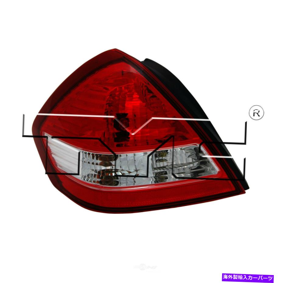 USテールライト テールライトアセンブリ - レギュラー右TYC 11-6323-00フィット07-11日産逆 Tail Light Assembly-Regular Right TYC 11-6323-00 fits 07-11 Nissan Versa【並行輸入品】