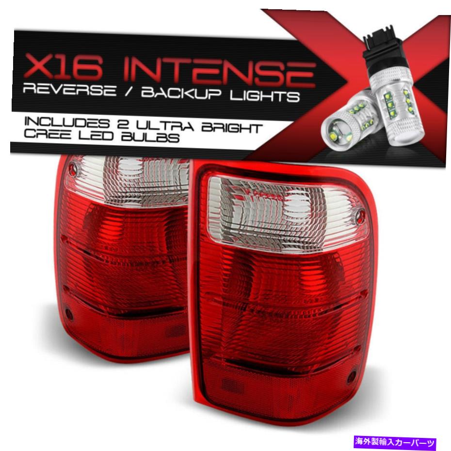 USテールライト [クリーLEDバックアップ]リアブレーキテールライト01-11フォードレンジャー【工場交換】 [Cree LED Backup] Rear Brake Tail Lights 01-11 Ford Ranger [FACTORY REPLACEMENT]【並行輸入品】