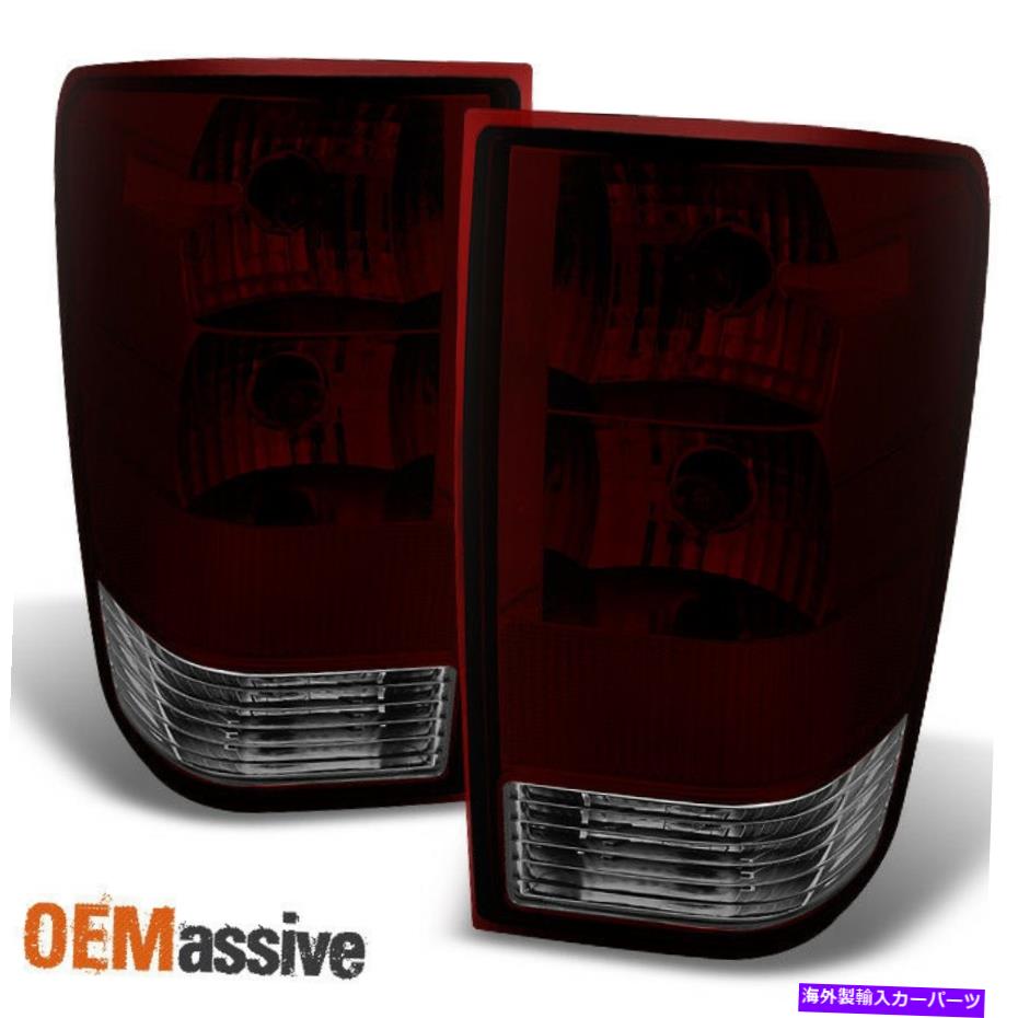 USテールライト *ダークレッドレンズ*フィット2004-2015 Titan Tail Lightsブレーキランプのペア左右+右 *Dark Red Lens* Fits 2004-2015 Titan Tail Lights Brake Lamps Pair Set Left+Right【並行輸入品】