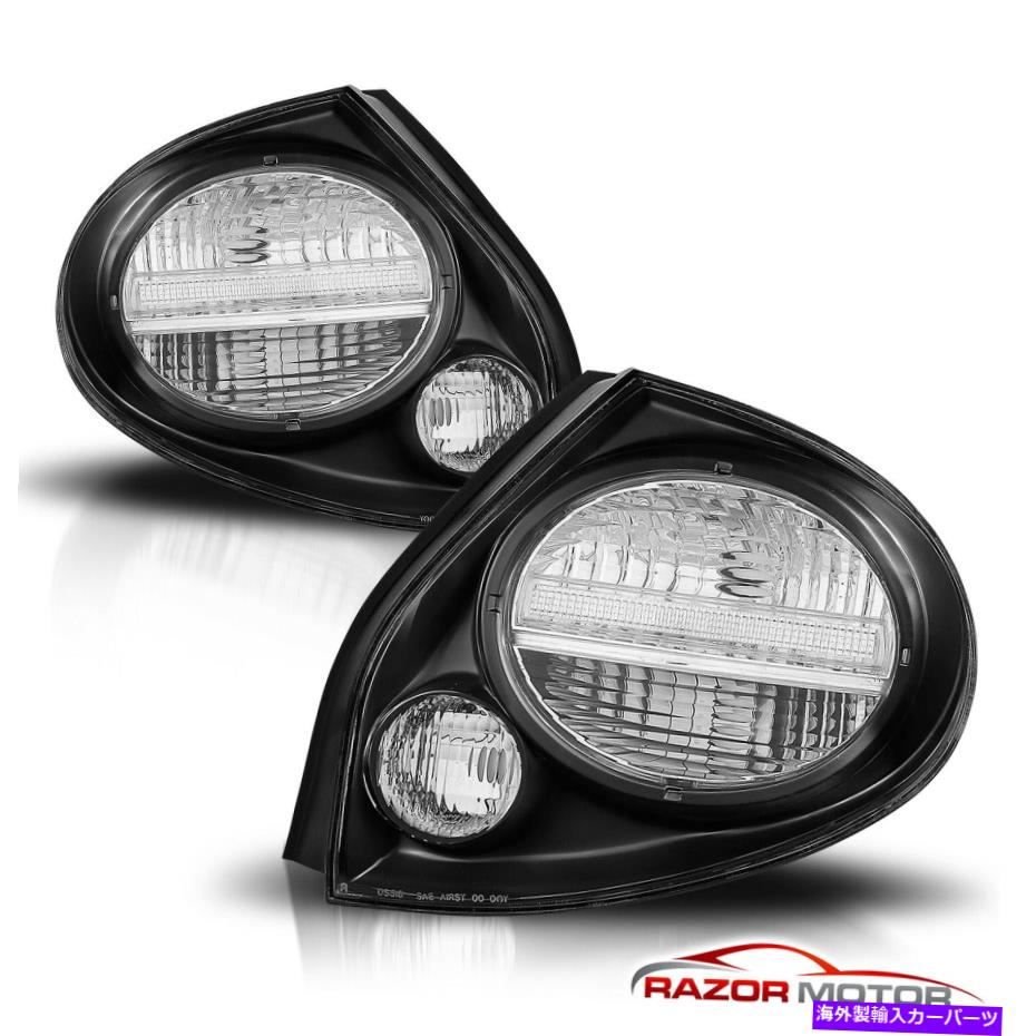 USテールライト 2002年2003年日産マキシマブラックリアリアブレーキテールライトランプペア For 2002 2003 Nissan Maxima Black Rear Brake Tail Lights Lamps Pair【並行輸入品】