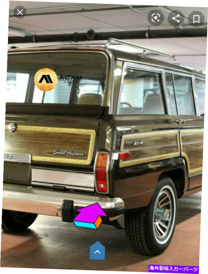 USテールライト ジープグランドワゴネーリアストップテールライトレンズセットストップLH&RH琥珀色と赤 For Jeep Grand Wagoneer Rear Stop Tail Light Lens Set Stop Lh&Rh amber and red【並行輸入品】