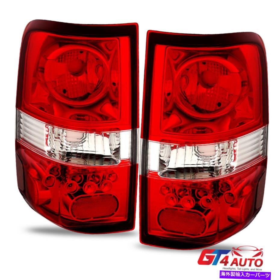 USテールライト 2004-2008 Ford F150のための赤いクリアブレーキテールライトペアの交換 Red Clear Brake Tail Lights Pair Replacement for 2004-2008 Ford F150【並行輸入品】 33,810円