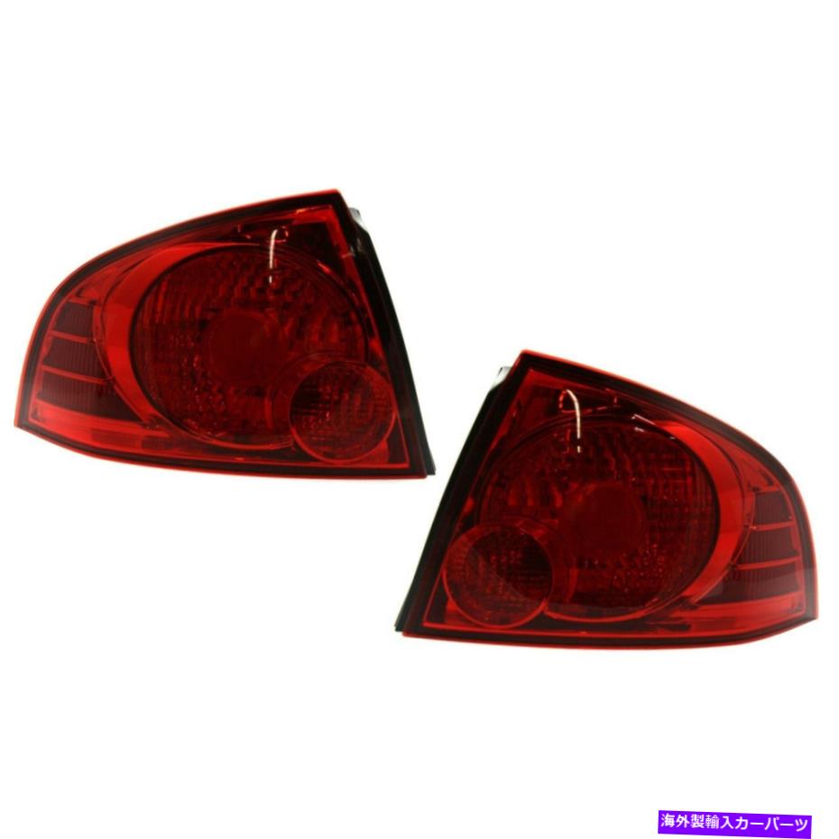 USテールライト 2004年から2006年の2つのテールライトのセットは日産SENTRA LH＆RH W / BULB（S） Set of 2 Tail Light For 2004-2006 Nissan Sentra LH & RH w/ Bulb(s)【並行輸入品】