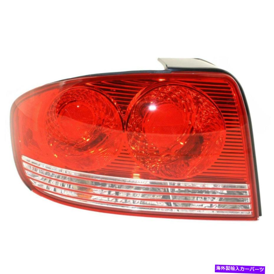 USテールライト 2002-2005 Hyundai Sonataのためのハロゲンテールライト左透明＆レンズw /球根（S） Halogen Tail Light For 2002-2005 Hyundai Sonata Left Clear & Red Lens w/ Bulb(s)【並行輸入品】