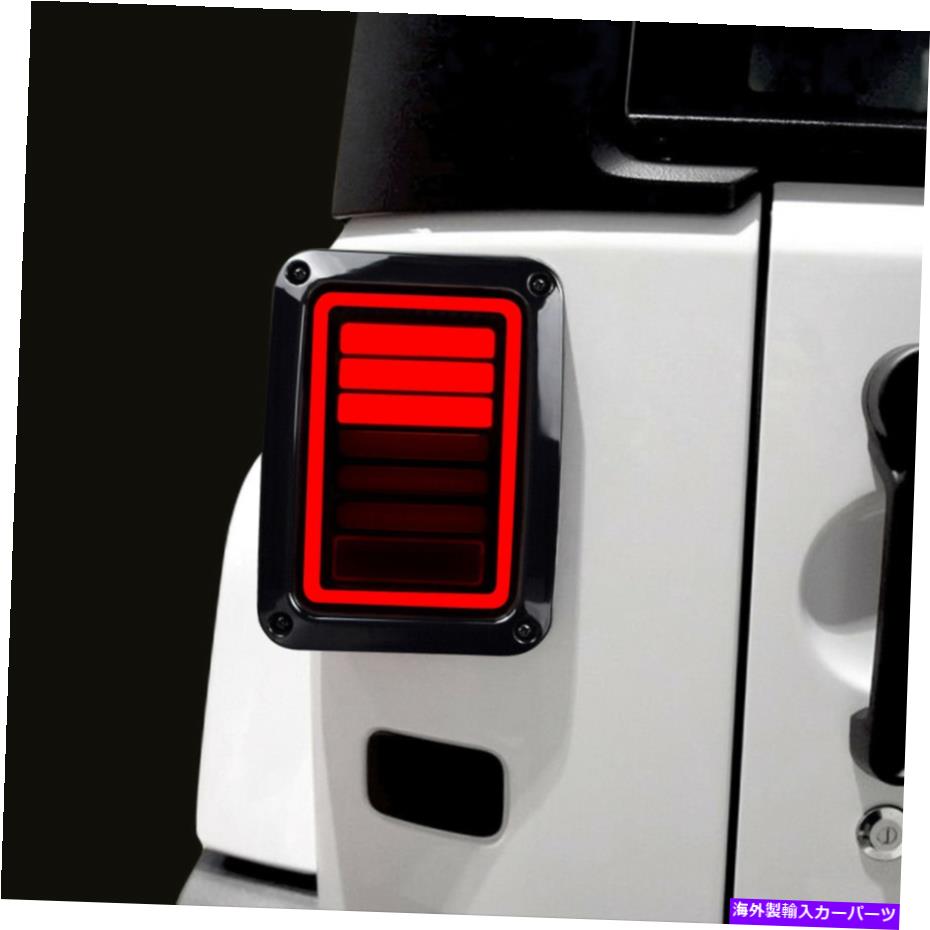 USテールライト 6バーLEDテールライトブレーキリバースターン信号07-18ジープラングラーJK JKU 6 Bar LED Tail Lights Brake Reverse Turn Signal for 07-18 Jeep Wrangler JK JKU【並行輸入品】
