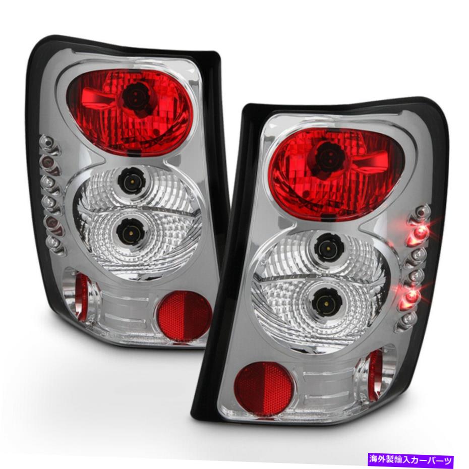 USテールライト Chrome 1999 2000 2000 2002 2004 2004 Jeep Grand Cherokee Tail Lightsブレーキランプ Chrome 1999 2000 2001 2002 2003 2004 Jeep Grand Cherokee Tail Lights Brake Lamps【並行輸入品】
