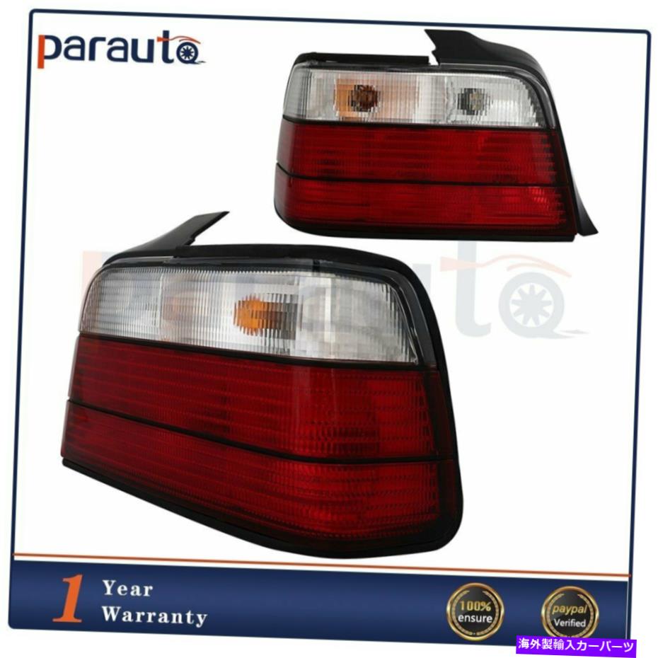 USテールライト 1992-1998 BMW E36 318I 325I 4DRテールライトブレーキ後部ランプライトスモーク＆レッド For 1992-1998 BMW E36 318I 325I 4Dr Tail Light Brake Rear Lamp Light Smoke&Red【並行輸入品】