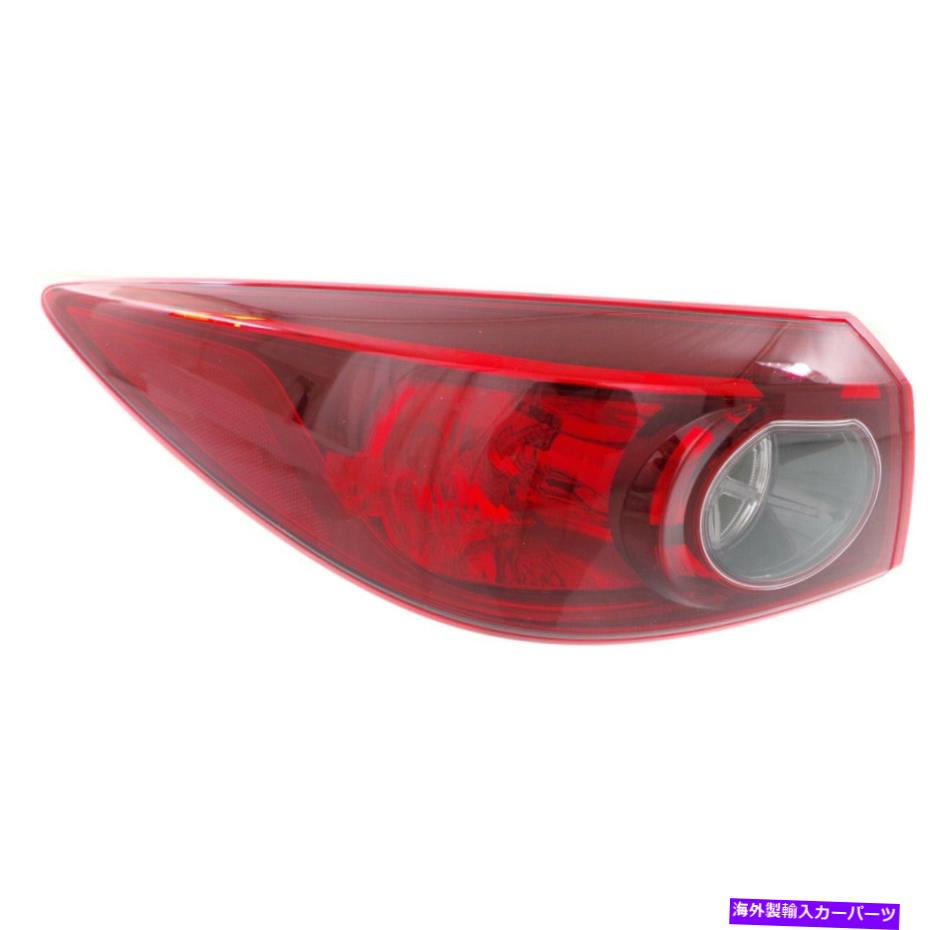 USテールライト 2014-2018 Mazda 3運転者側のテールライト Tail Light For 2014-2018 Mazda 3 Driver Side Outer【並行輸入品】