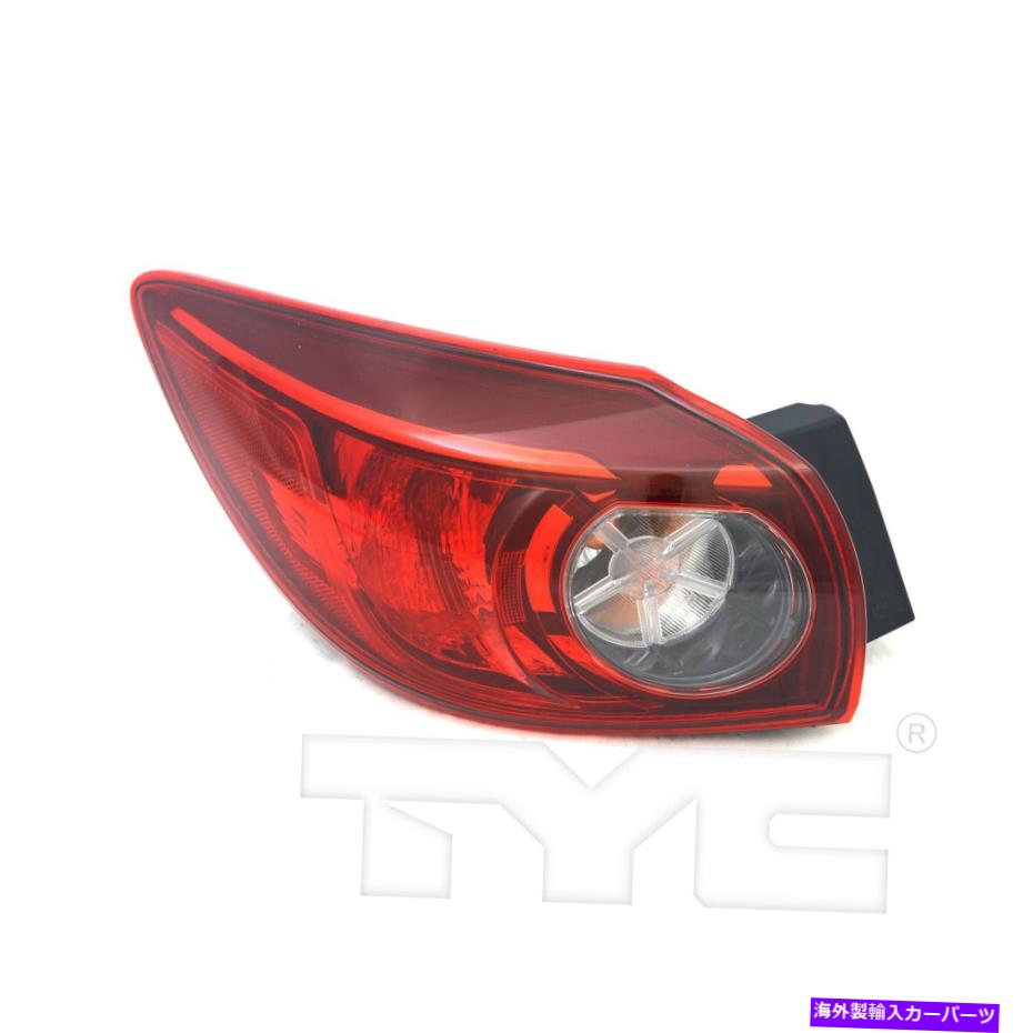 USテールライト 14-18マツダ3ハッチバック左のドライバのためのハロゲンテールライト Halogen Tail Light for 14-18 Mazda 3 Hatchback Left Driver【並行輸入品】