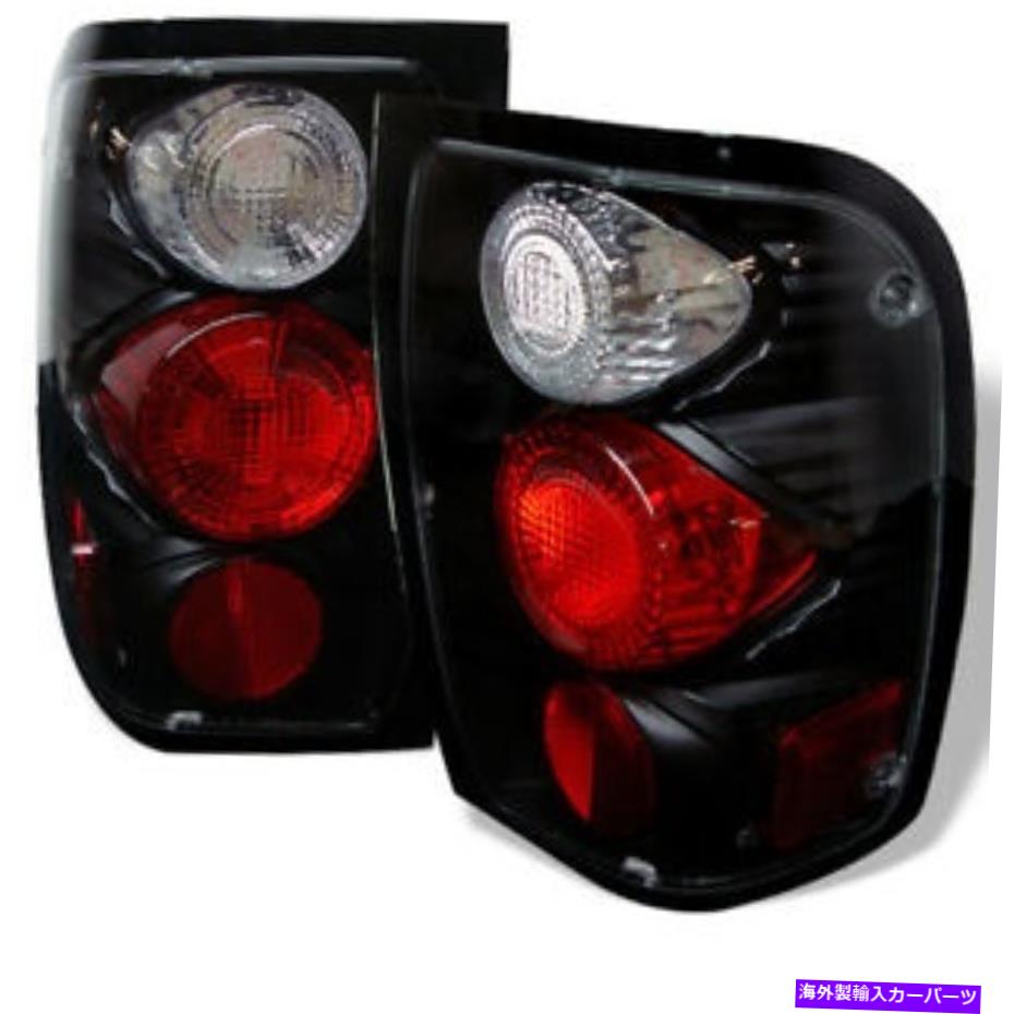 USテールライト スパイダー-1998-2000フォードレンジャーブラックユーロスタイルテールライト5003805 Spyder -1998-2000 Ford Ranger Black Euro Style Tail Lights 5003805【並行輸入品】