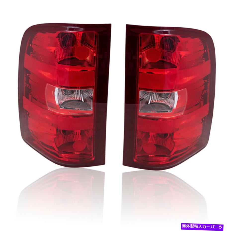 USテールライト 電球 - ハーネスを持つ2007-2014 Silveradoのためのテールライトアセンブリのペア Pair of Tail Light Assemblies for 2007-2014 Silverado With Bulbs-Harness【並行輸入品】