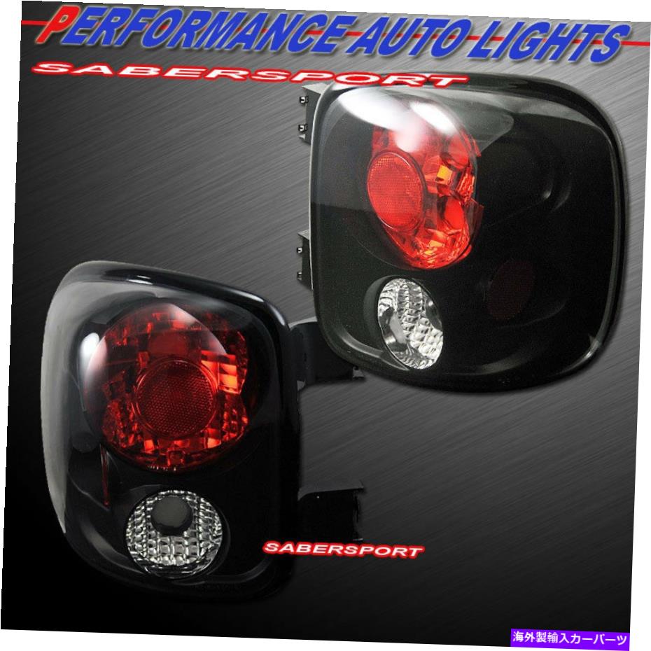 USテールライト 1999年から2004年のペアブラックテールライトのセットSilverado Sierra Stepsideベッドのみ Set of Pair Black Taillights for 1999-2004 Silverado Sierra Stepside Bed only【並行輸入品】