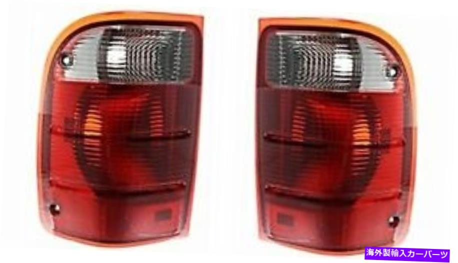 USテールライト フィット01-05 FDレンジャー左右セットリアテールライトハウジングは2005 STXを除く Fits 01-05 Fd Ranger Left & Right Set Rear Tail Light Housings Excludes 2005 STX【並行輸入品】