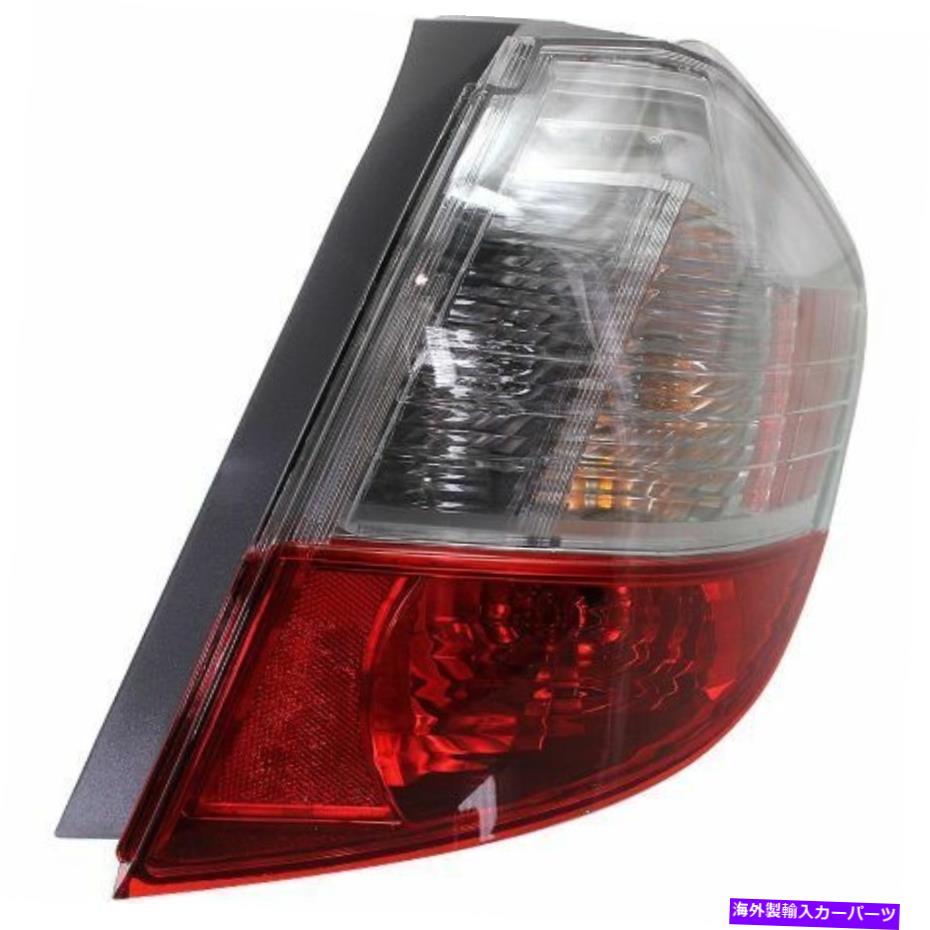 USテールライト ホンダフィット09-13、助手席側テールライト、クリア、レンズレンズ For Honda Fit 09-13, Passenger Side Tail Light, Clear and Red Lens【並行輸入品】