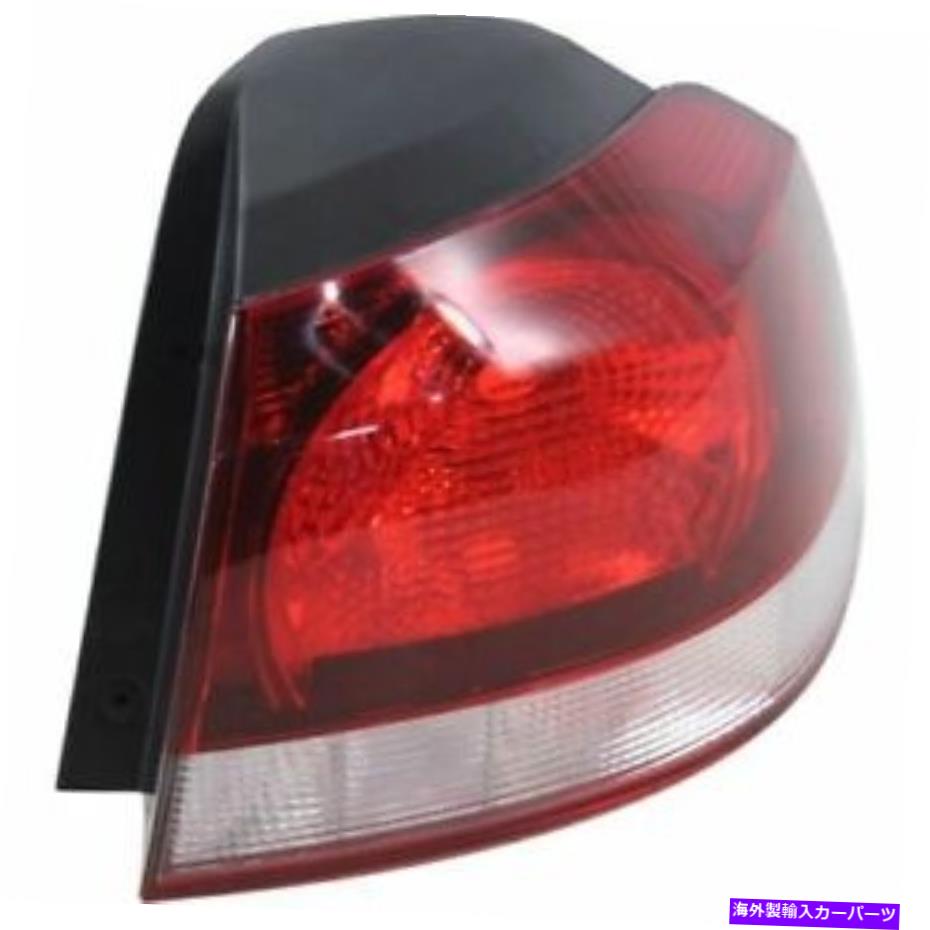 USテールライト フォルクスワーゲンGTI 10-14、助手席側、外側のテールライト、クリア、レンズ For Volkswagen GTI 10-14, Passenger Side, Outer Tail Light, Clear and Red Lens【並行輸入品】