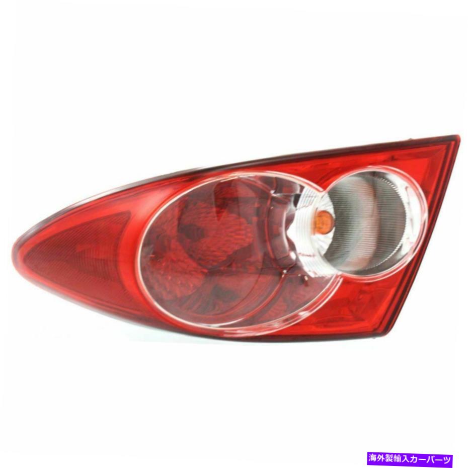 USテールライト 2003-05 Mazda 6ハッチバック/ SDN右OUTR CLR / RED W /電球のためのハロゲンテールライト Halogen Tail Light For 2003-05 Mazda 6 Hatchback/Sdn Right Outr Clr/Red w/Bulbs【並行輸入品】