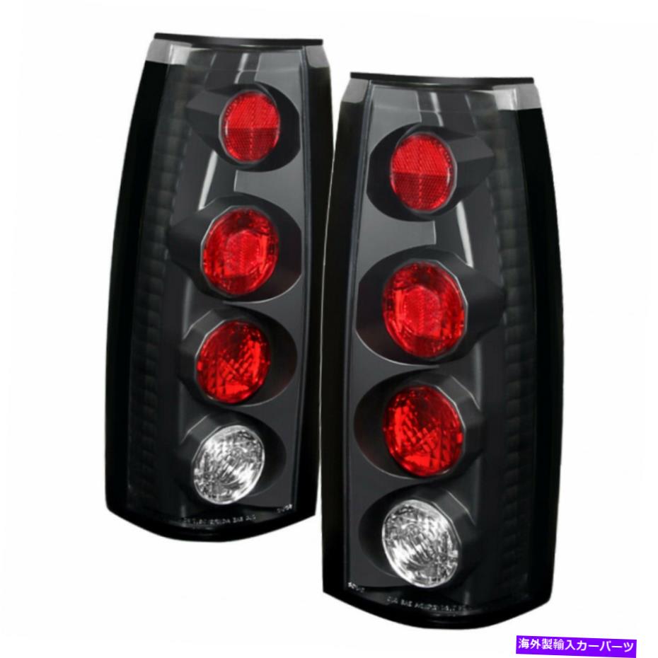 USテールライト GMC C2500郊外1992 Euroスタイルテールライトブラック用スパイダー Spyder For GMC C2500 Suburban 1992 Euro Style Tail Lights Black【並行輸入品】