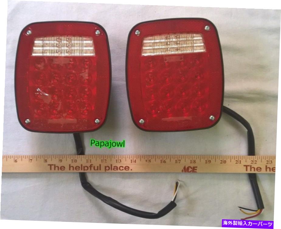 USテールライト 2 LED 16ダイオードユニバーサルトラックベッドユーティリティ作業トレーラーテールライトスタッドマウント 2 LED 16 Diode Universal Truck Bed Utility Work Trailer Tail Lights Stud Mount【並行輸入品】 34,749円