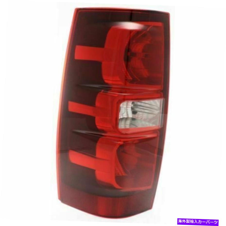 USテールライト 郊外1500 07-14、ドライバーサイドテールライト、クリア、レンズ For Suburban 1500 07-14, Driver Side Tail Light, Clear and Red Lens【並行輸入品】