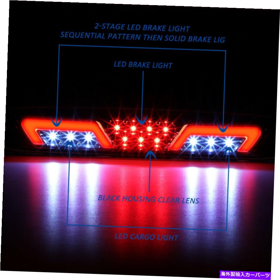 USテールライト 99-07 Silverado Sierra Chrome 2-Seage Sequential LED 3番目のブレーキライトランプ For 99-07 Silverado Sierra Chrome 2-Stage Sequential LED Third Brake Light Lamp【並行輸入品】