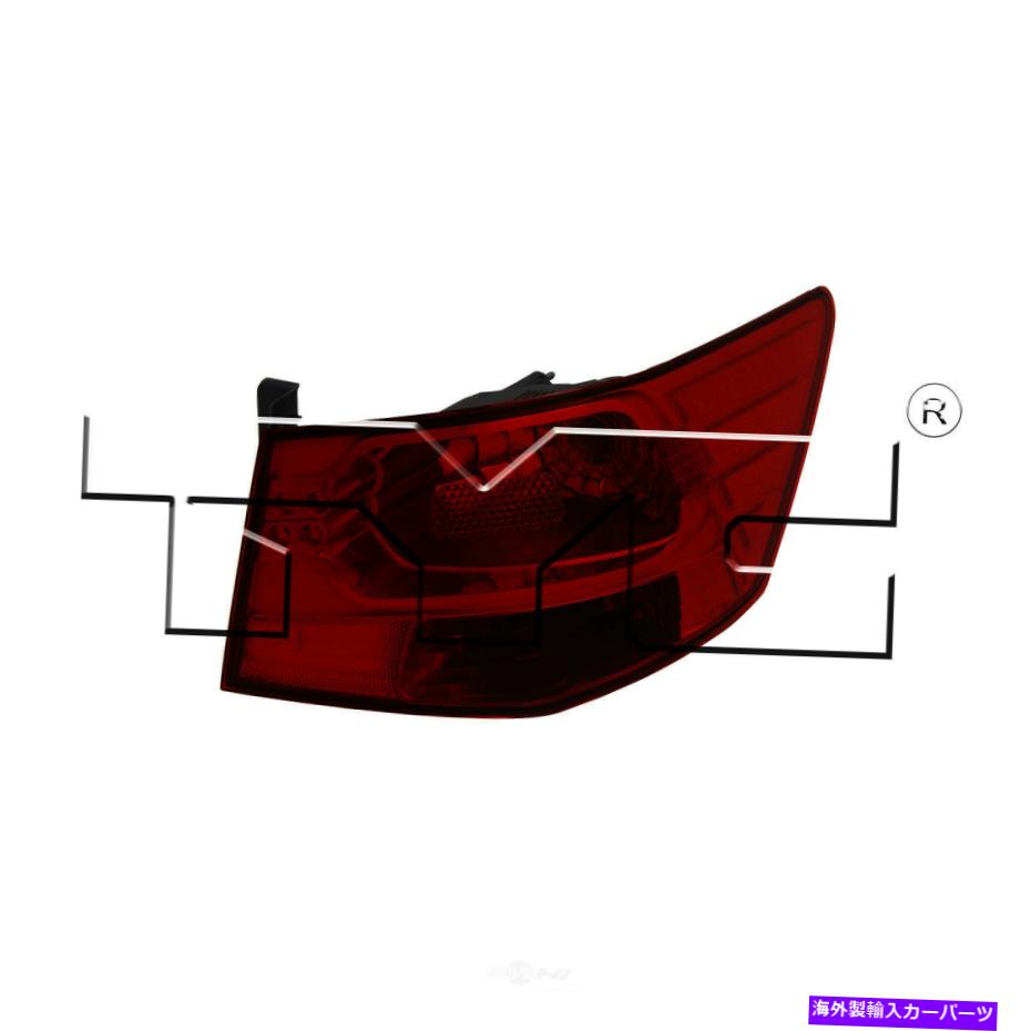 USテールライト テールライトアセンブリ - レギュラーTYC 11-6415-00フィット10-13キアフォルテ Tail Light Assembly-Regular TYC 11-6415-00 fits 10-13 Kia Forte【並行輸入品】
