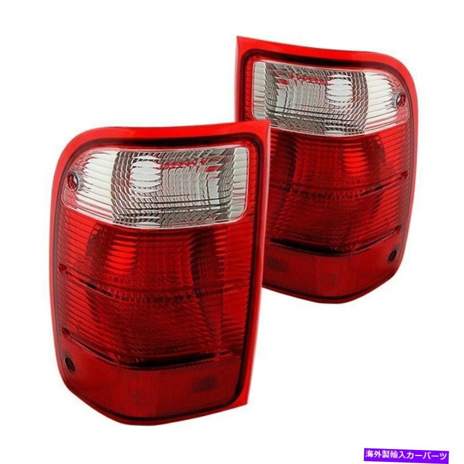 USテールライト Ford Ranger 01-05 xtune Alt-JH-FR01 - RC Chrome / Red Factoryスタイルのテールライト For Ford Ranger 01-05 XTune ALT-JH-FR01--RC Chrome/Red Factory Style Tail Lights【並行輸入品】