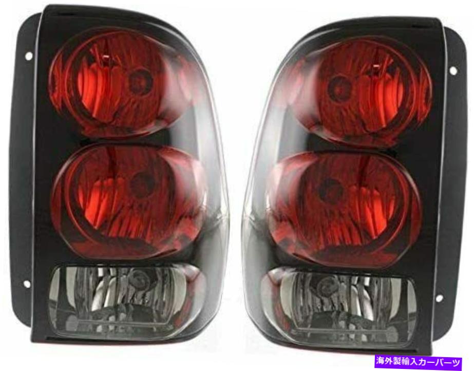 USテールライト Chevy Trailblazer 2002-2009用の新しいペアRH＆LHテールライトクリア＆レンズレンズ New Pair RH & LH Tail Lights Clear & Red Lens For Chevy Trailblazer 2002-2009【並行輸入品】 34,749円