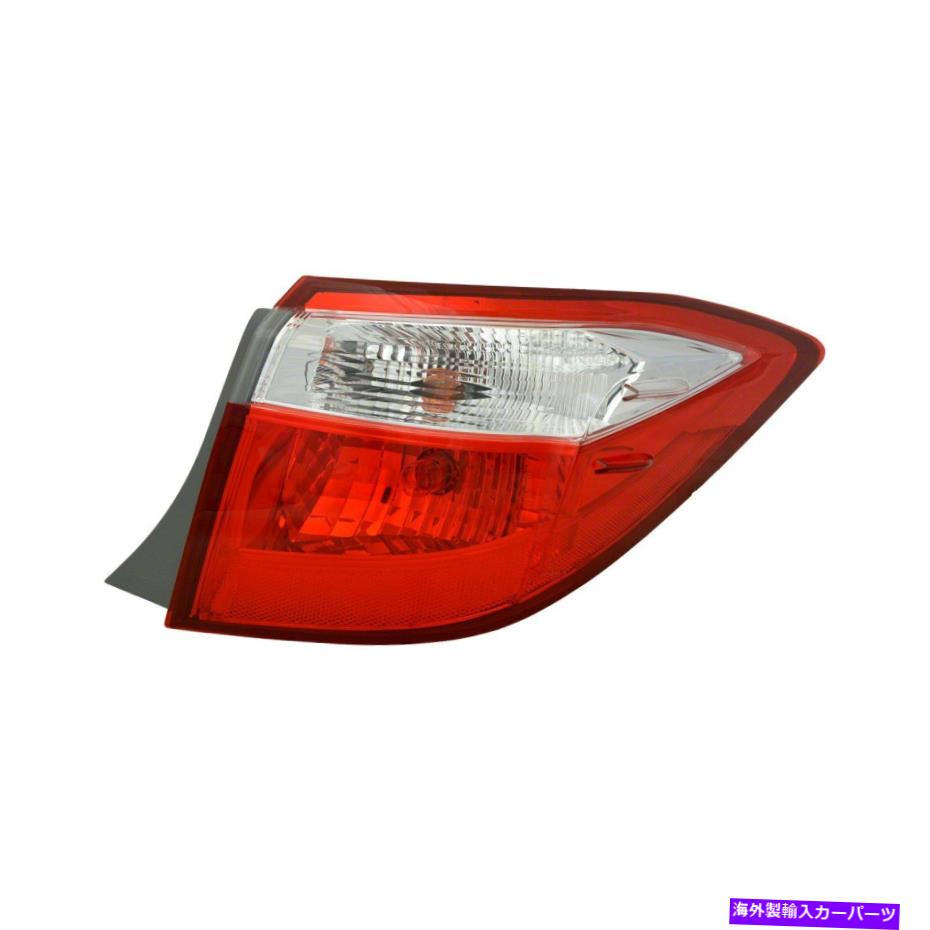 USテールライト トヨタカローラ14-16シャーマン旅客サイド外装テールライト For Toyota Corolla 14-16 Sherman Passenger Side Outer Replacement Tail Light【並行輸入品】