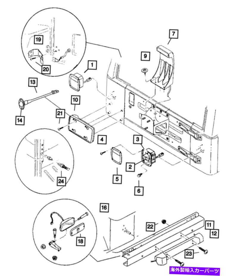 USテールライト 本物のモパールテールストップターンランプ右56018648AD Genuine MOPAR Tail Stop Turn Lamp Right 56018648AD【並行輸入品】