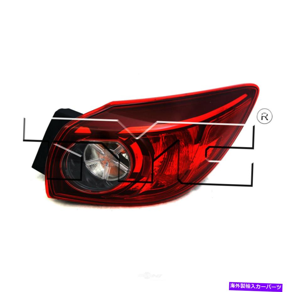 USテールライト テールライトアセンブリ - レギュラーTYC 11-6659-00フィット14-18マツダ3 Tail Light Assembly-Regular TYC 11-6659-00 fits 14-18 Mazda 3【並行輸入品】
