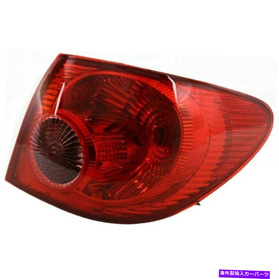 USテールライト トヨタカローラ2004-2008から2801154セダン4ドアのための新しいテールランプアセンブリ New Tail Lamp Assembly Right for Toyota Corolla 2004-2008 TO2801154 Sedan 4-Door【並行輸入品】