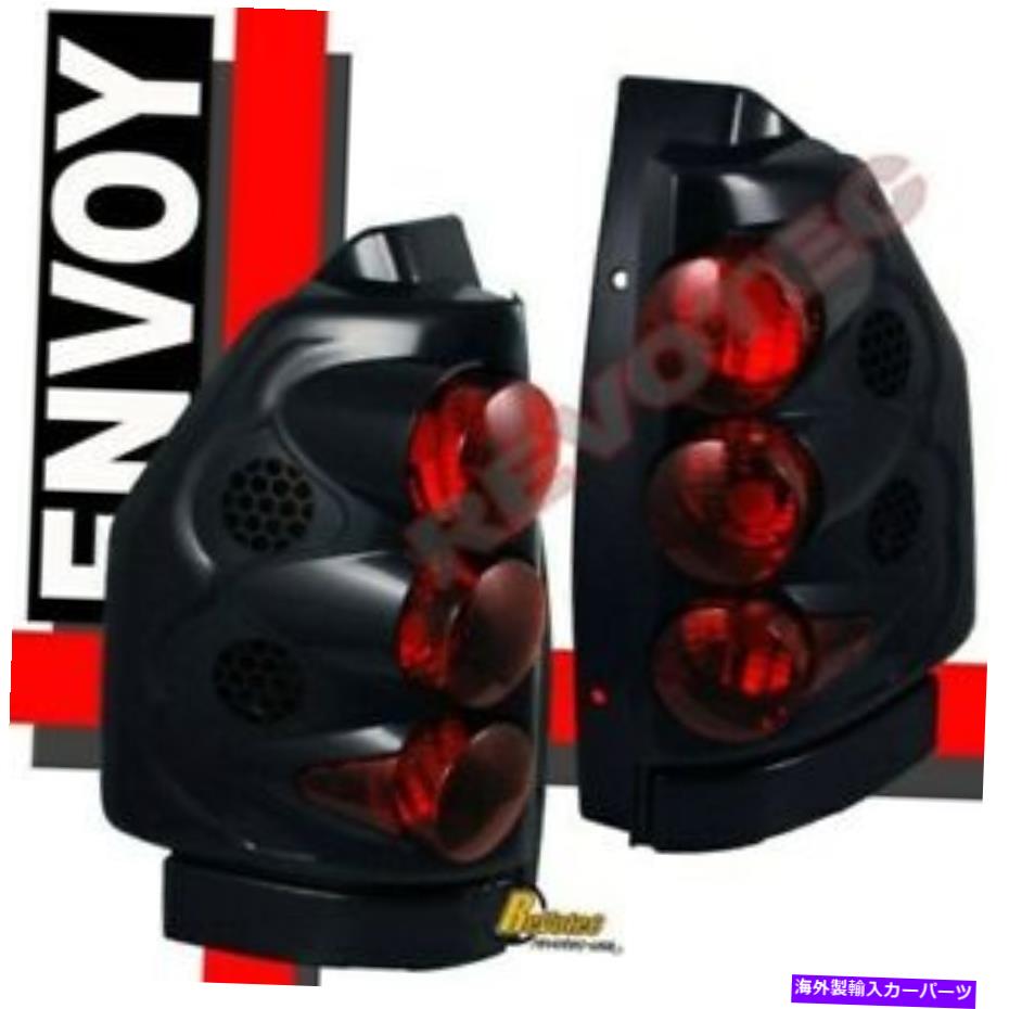USテールライト ブラックテールライトランプ1ペア2002-2009 GMCエンコイ02-06エンコイXL Black Tail Lights Lamps 1 Pair For 2002-2009 GMC Envoy 02-06 Envoy XL【並行輸入品】